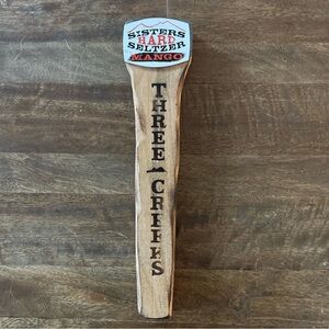 Three Creeks Sisters Mango Hard Seltzer Tap Handle 11”